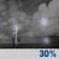 Thursday Night: Chance Showers And Thunderstorms