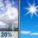 Today: Slight Chance Showers And Thunderstorms then Sunny