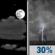 Sunday Night: Partly Cloudy then Chance Showers And Thunderstorms