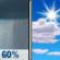 Sunday: Rain Showers Likely then Mostly Sunny