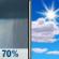 Friday: Rain Showers Likely then Mostly Sunny