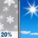 Sunday: Slight Chance Light Snow then Sunny