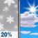 Sunday: Slight Chance Light Snow then Mostly Sunny