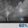 Saturday Night: Chance Showers And Thunderstorms then Showers And Thunderstorms Likely