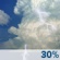 Thursday: Slight Chance Showers And Thunderstorms