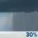 Saturday: A chance of rain showers. Partly sunny, with a high near 65. Chance of precipitation is 30%. Saturday: Chance Rain Showers